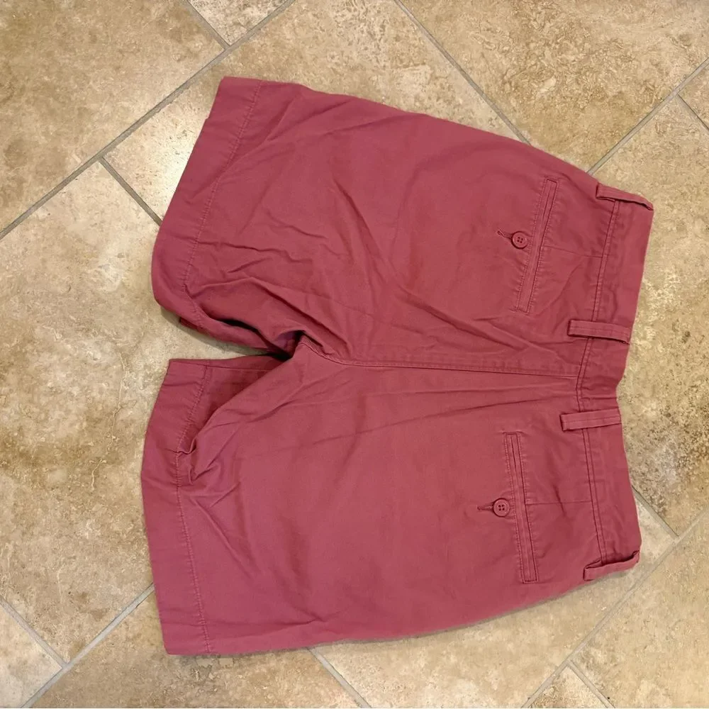 J. Crew Men's 28W Cotton Chino Shorts in Dusty Rose